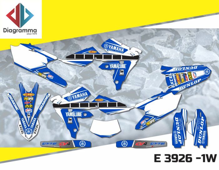 ΣΕΤ ΑΥΤΟΚΟΛΛΗΤΑ ΓΙΑ YAMAHA WR 450F 2016-2018 ΚΙΤ ΓΡΑΦΙΚΩΝ DECALS KIT