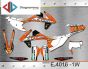 ΣΕΤ ΑΥΤΟΚΟΛΛΗΤΑ ΓΙΑ KTM EXC series 2017 ΚΙΤ ΓΡΑΦΙΚΩΝ DECALS KIT