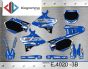 ΣΕΤ ΑΥΤΟΚΟΛΛΗΤΑ ΓΙΑ YAMAHA YZ 125-250 2002-2014 ΚΙΤ ΓΡΑΦΙΚΩΝ DECALS KIT