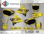 ΣΕΤ ΑΥΤΟΚΟΛΛΗΤΑ ΓΙΑ YAMAHA YZ 125-250 2002-2014 ΚΙΤ ΓΡΑΦΙΚΩΝ DECALS KIT