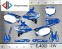 ΣΕΤ ΑΥΤΟΚΟΛΛΗΤΑ ΓΙΑ YAMAHA YZ 125-250 2002-2014 ΚΙΤ ΓΡΑΦΙΚΩΝ DECALS KIT