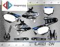 ΣΕΤ ΑΥΤΟΚΟΛΛΗΤΑ ΓΙΑ YAMAHA YZ 125-250 2002-2014 ΚΙΤ ΓΡΑΦΙΚΩΝ DECALS KIT