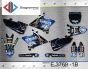 ΣΕΤ ΑΥΤΟΚΟΛΛΗΤΑ ΓΙΑ YAMAHA YZ 125-250 2015-2019 ΚΙΤ ΓΡΑΦΙΚΩΝ DECALS KIT