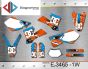 ΣΕΤ ΑΥΤΟΚΟΛΛΗΤΑ ΓΙΑ KTM EXC 450 525 2003 ΚΙΤ ΓΡΑΦΙΚΩΝ DECALS KIT