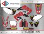 ΣΕΤ ΑΥΤΟΚΟΛΛΗΤΑ ΓΙΑ HONDA CRF450R 2002-2004 ΚΙΤ ΓΡΑΦΙΚΩΝ DECALS KIT