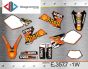 ΣΕΤ ΑΥΤΟΚΟΛΛΗΤΑ ΓΙΑ KTM EXC 450 525 2003 ΚΙΤ ΓΡΑΦΙΚΩΝ DECALS KIT