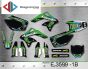 ΣΕΤ ΑΥΤΟΚΟΛΛΗΤΑ ΓΙΑ KAWASAKI KX250F 2006-2008 ΚΙΤ ΓΡΑΦΙΚΩΝ DECALS KIT