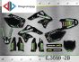 ΣΕΤ ΑΥΤΟΚΟΛΛΗΤΑ ΓΙΑ KAWASAKI KX250F 2006-2008 ΚΙΤ ΓΡΑΦΙΚΩΝ DECALS KIT