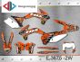 ΣΕΤ ΑΥΤΟΚΟΛΛΗΤΑ ΓΙΑ KTM EXC series 2014-2016 ΚΙΤ ΓΡΑΦΙΚΩΝ DECALS KIT