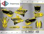 ΣΕΤ ΑΥΤΟΚΟΛΛΗΤΑ ΓΙΑ YAMAHA YZ 125-250 2015-2019 ΚΙΤ ΓΡΑΦΙΚΩΝ DECALS KIT