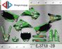 ΣΕΤ ΑΥΤΟΚΟΛΛΗΤΑ ΓΙΑ KAWASAKI KX125 KX250 2003-2008 ΚΙΤ ΓΡΑΦΙΚΩΝ DECALS KIT