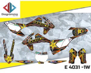 ΣΕΤ ΑΥΤΟΚΟΛΛΗΤΑ ΓΙΑ KTM SX SXF series 2016-2018 ΚΙΤ ΓΡΑΦΙΚΩΝ DECALS KIT