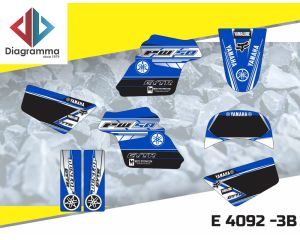 ΣΕΤ ΑΥΤΟΚΟΛΛΗΤΑ ΓΙΑ YAMAHA PW 50 all years ΚΙΤ ΓΡΑΦΙΚΩΝ DECALS KIT