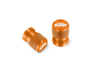 Ζευγάρι πορτοκαλί τάπες βαλβίδων αλουμινίου για KTM Adventure 790 990 1050 1090 1190 1290 RC8 Duke 200 250 390 