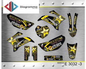 ΣΕΤ ΑΥΤΟΚΟΛΛΗΤΑ ΓΙΑ YAMAHA TTR 125 2008-2014 ΚΙΤ ΓΡΑΦΙΚΩΝ DECALS KIT